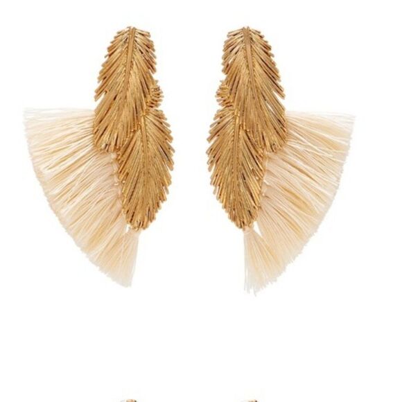 India Hicks Golden Beach Earrings - New - Picture 2 of 4